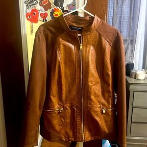 Brown leather jacket originally purchased at Ross,